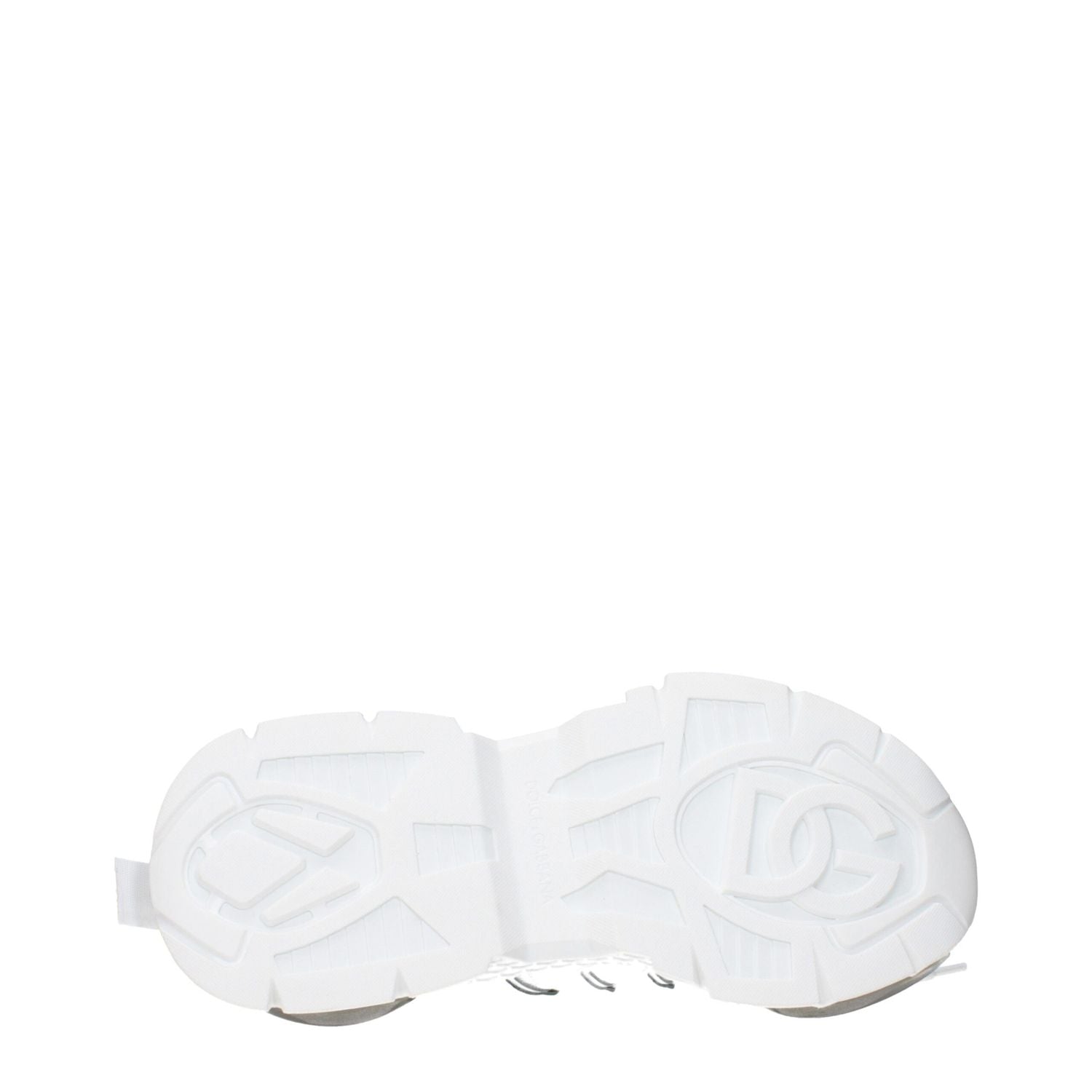 Dolce & Gabbana White Fabric Athletic Sneakers