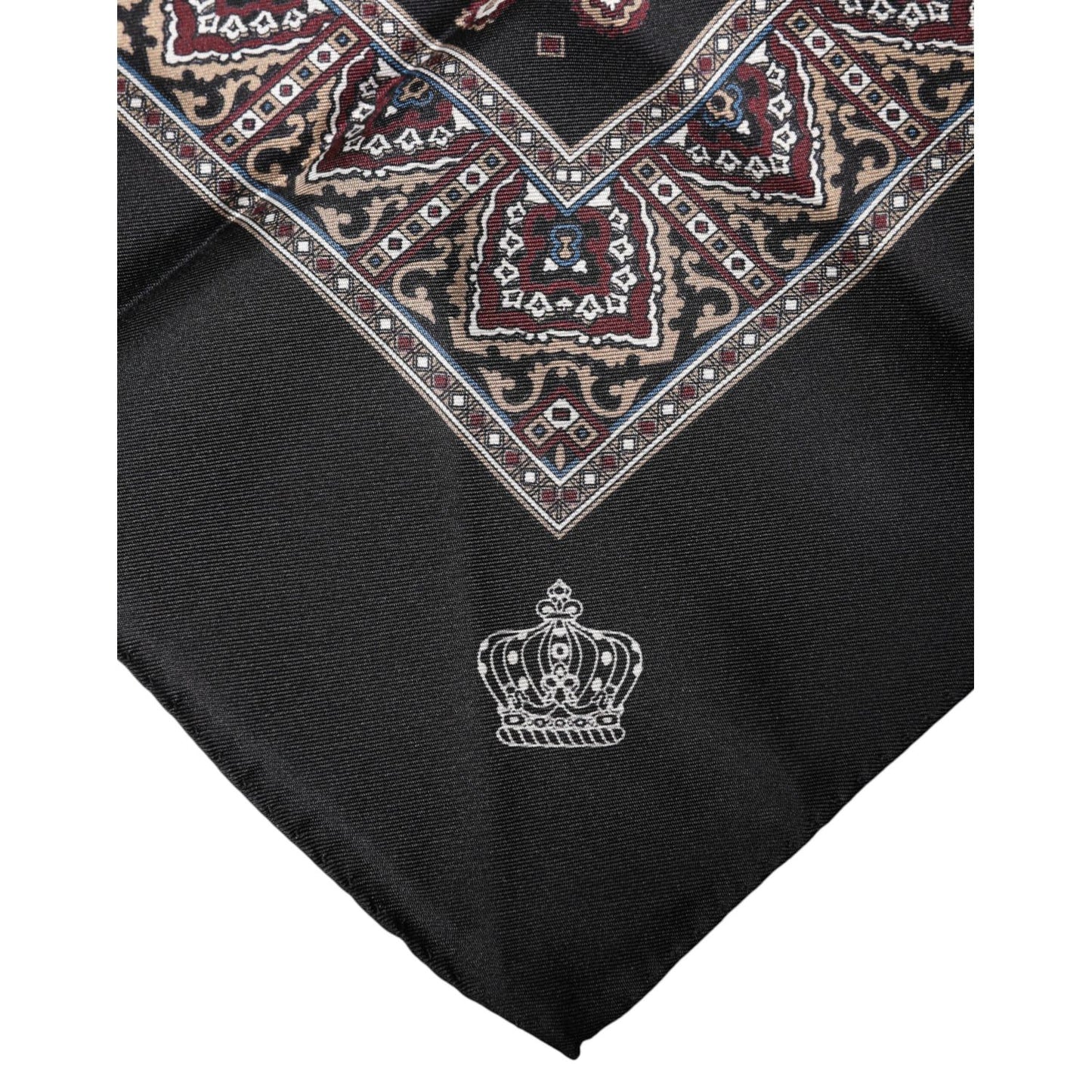 Dolce & Gabbana Multicolor Patterned Men Square Foulard Scarf