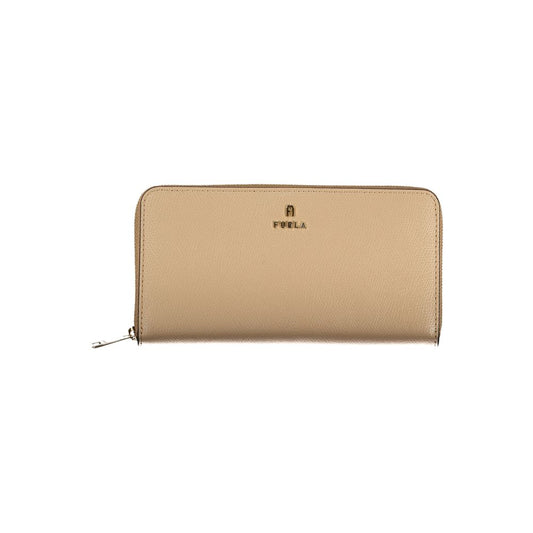 Furla Beige Leather Woman Wallet