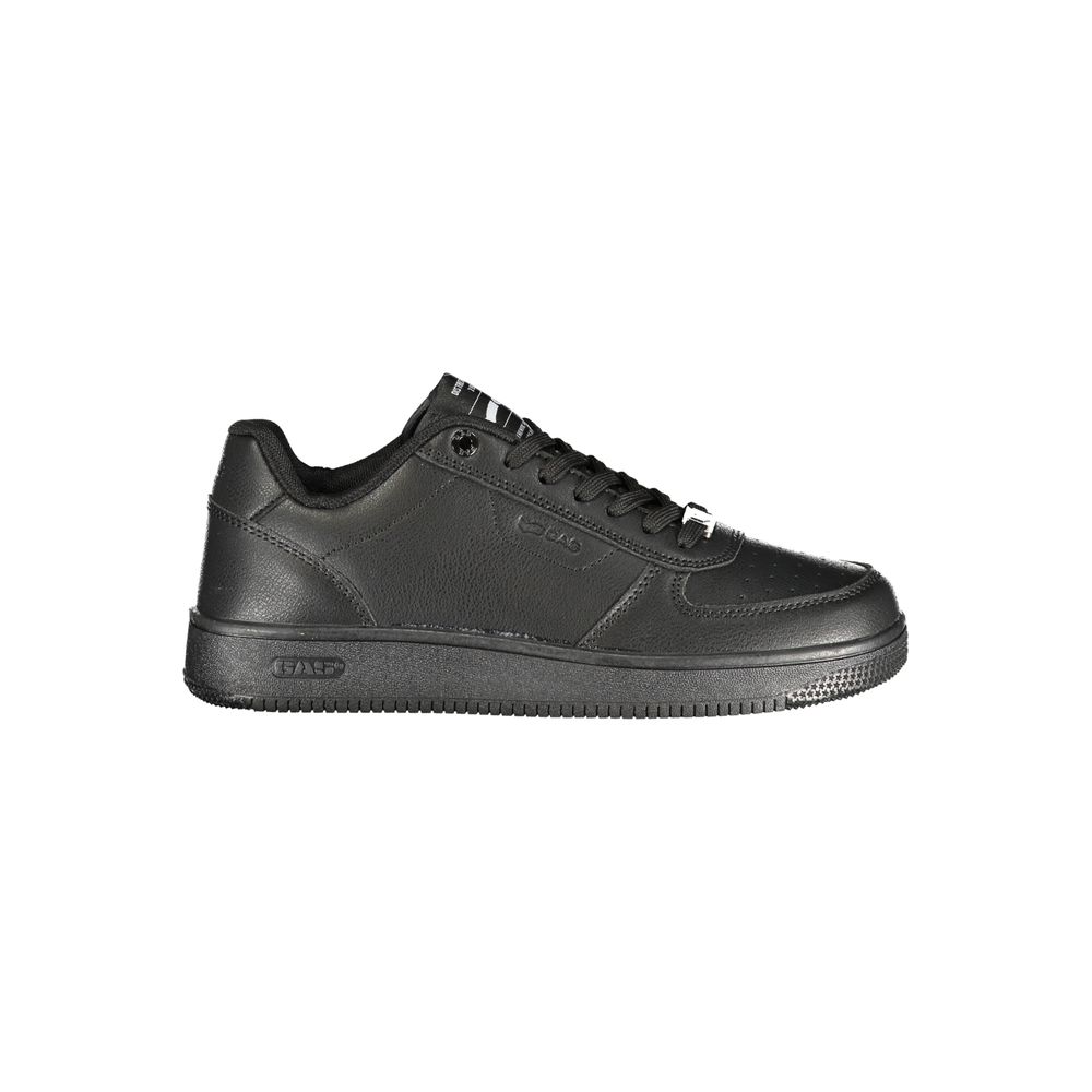 Gas Black Polyurethane Women Sneaker