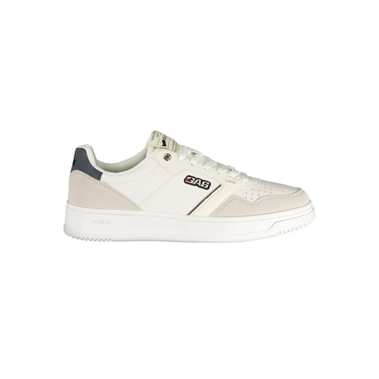 Gas White Polyester Men Sneaker