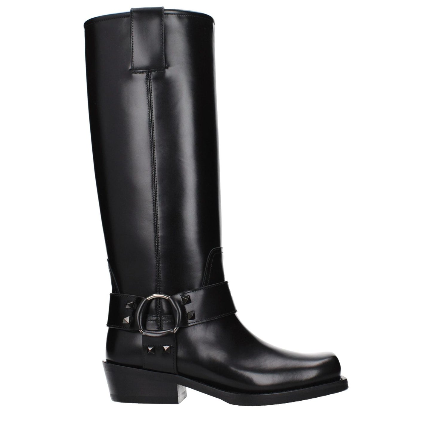Valentino Garavani Black Leather Boots