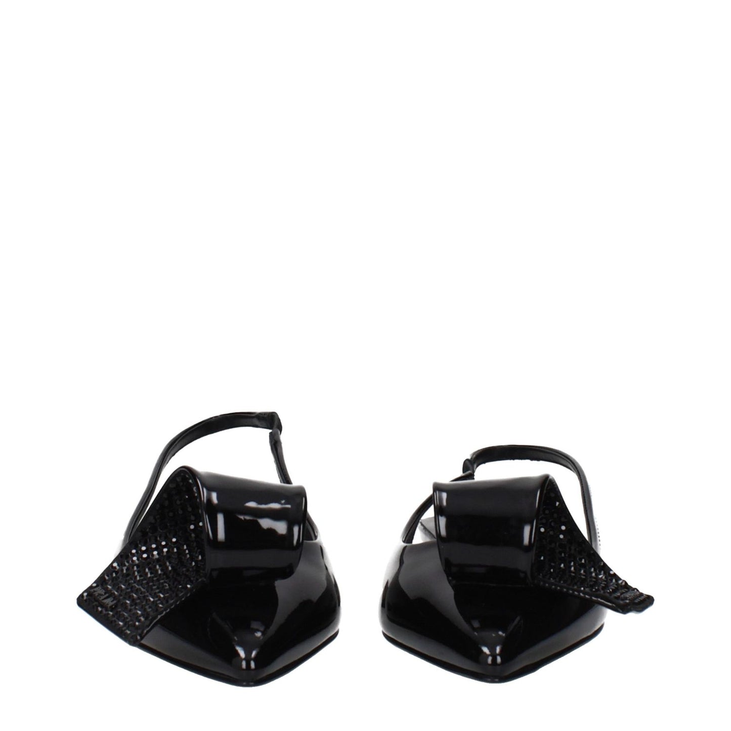 Prada Black Leather Sandals