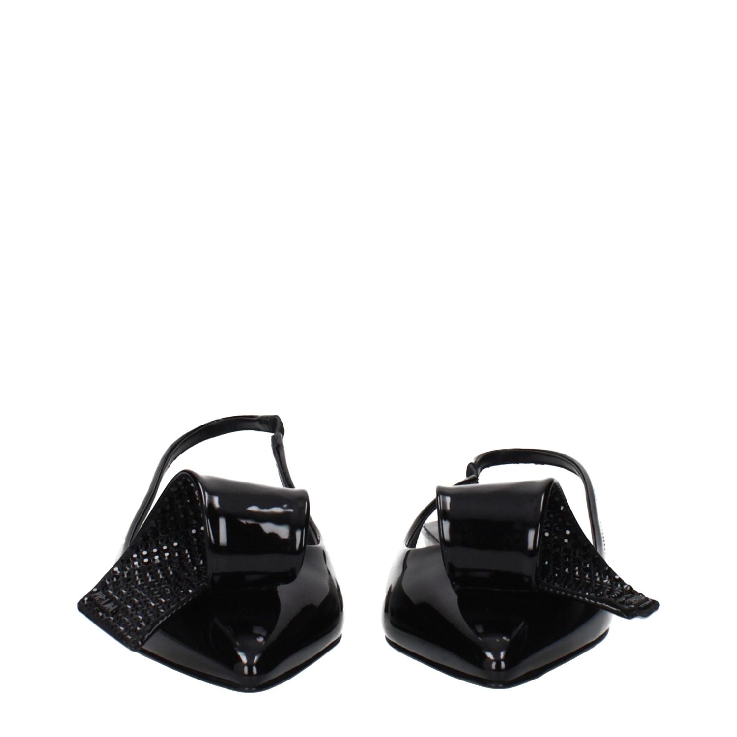 Prada Black Leather Sandals