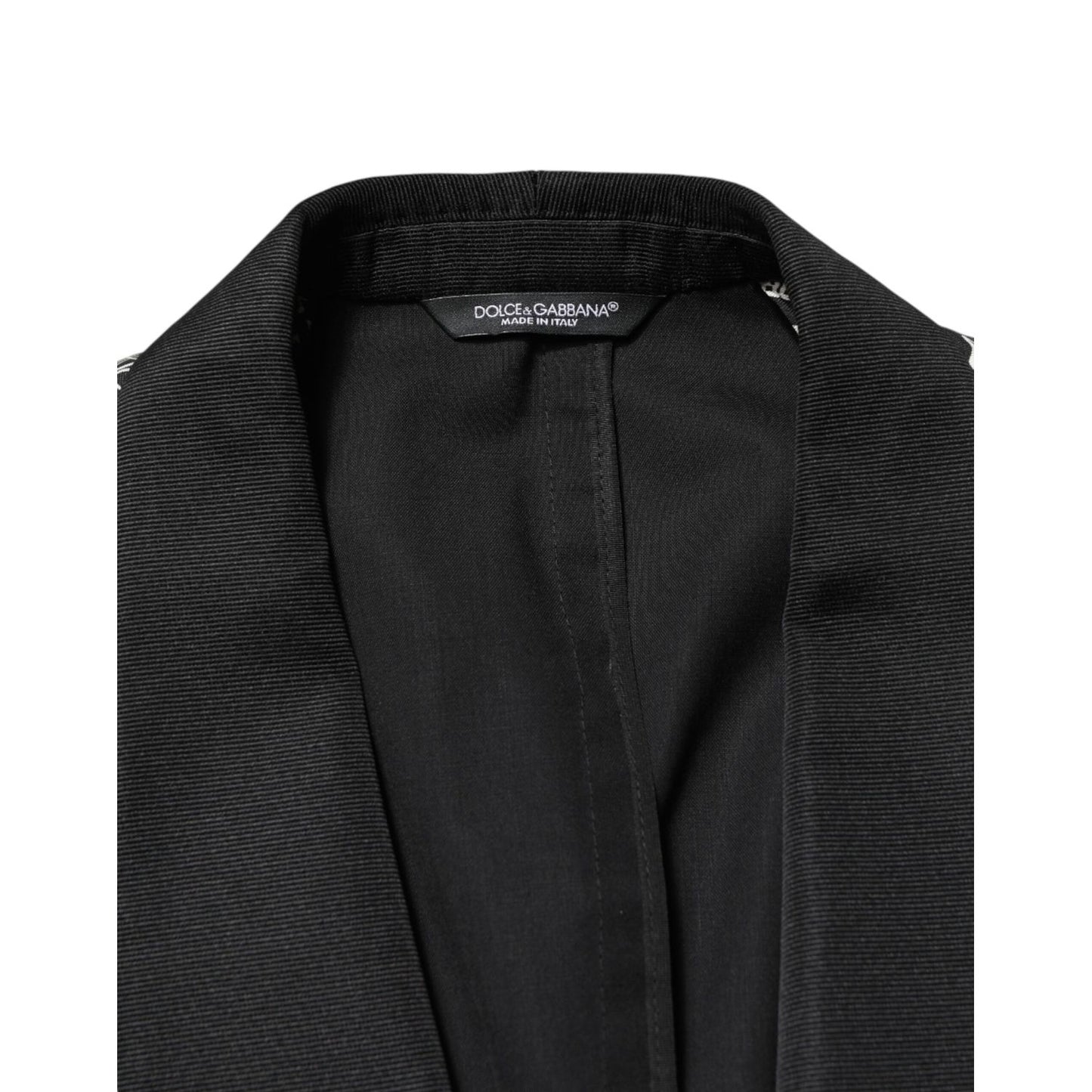 Dolce & Gabbana Black Jazz Club Silk Single Breasted Blazer