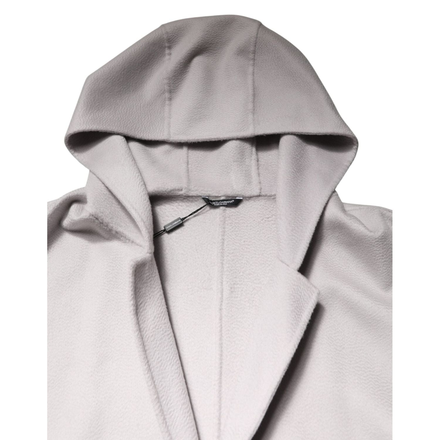 Dolce & Gabbana Off White Belted Long Trench Coat Men Jacket