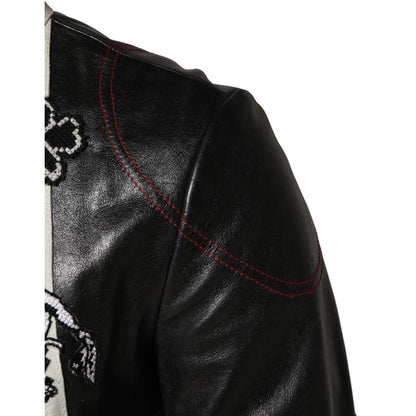 Dolce & Gabbana Multicolor Guns n' Roses Full Zip Men Biker Jacket