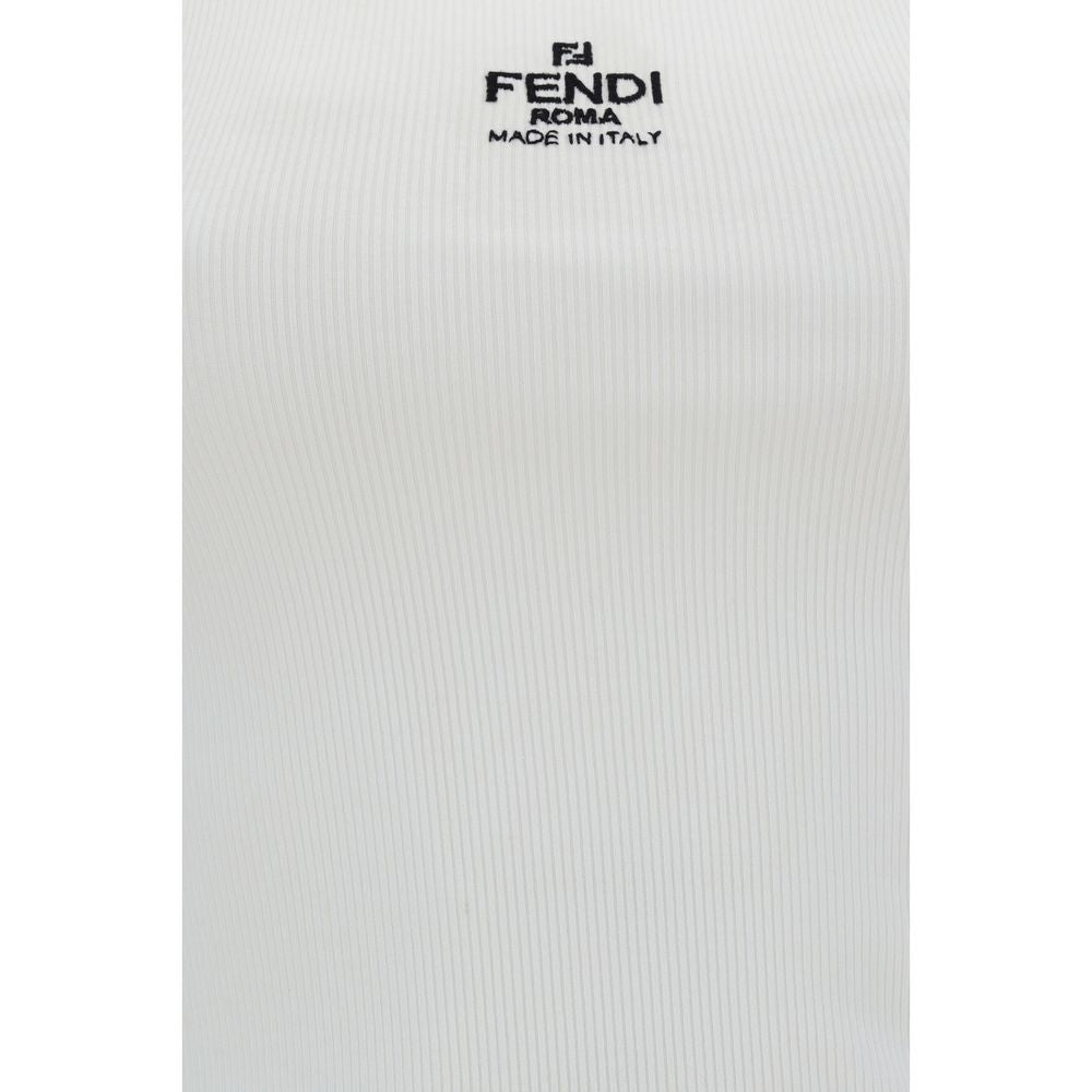 Fendi White Cotton T-Shirt