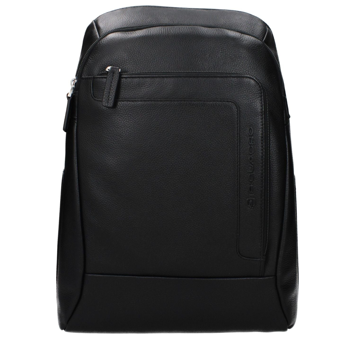 Piquadro Black Leather Backpack