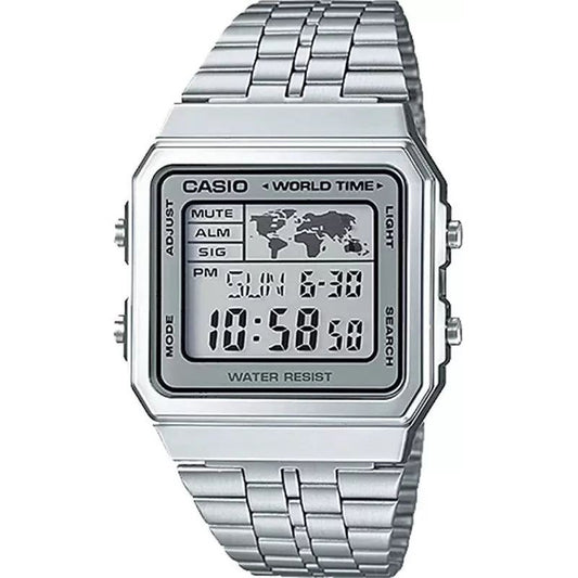 CASIO CASIO VINTAGE World Time - Silver WATCHES casio-vintage-world-time-silver