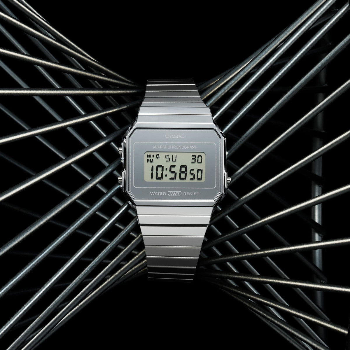 CASIO VINTAGE Mod. ICONIC SLIM DESIGN - SILVER