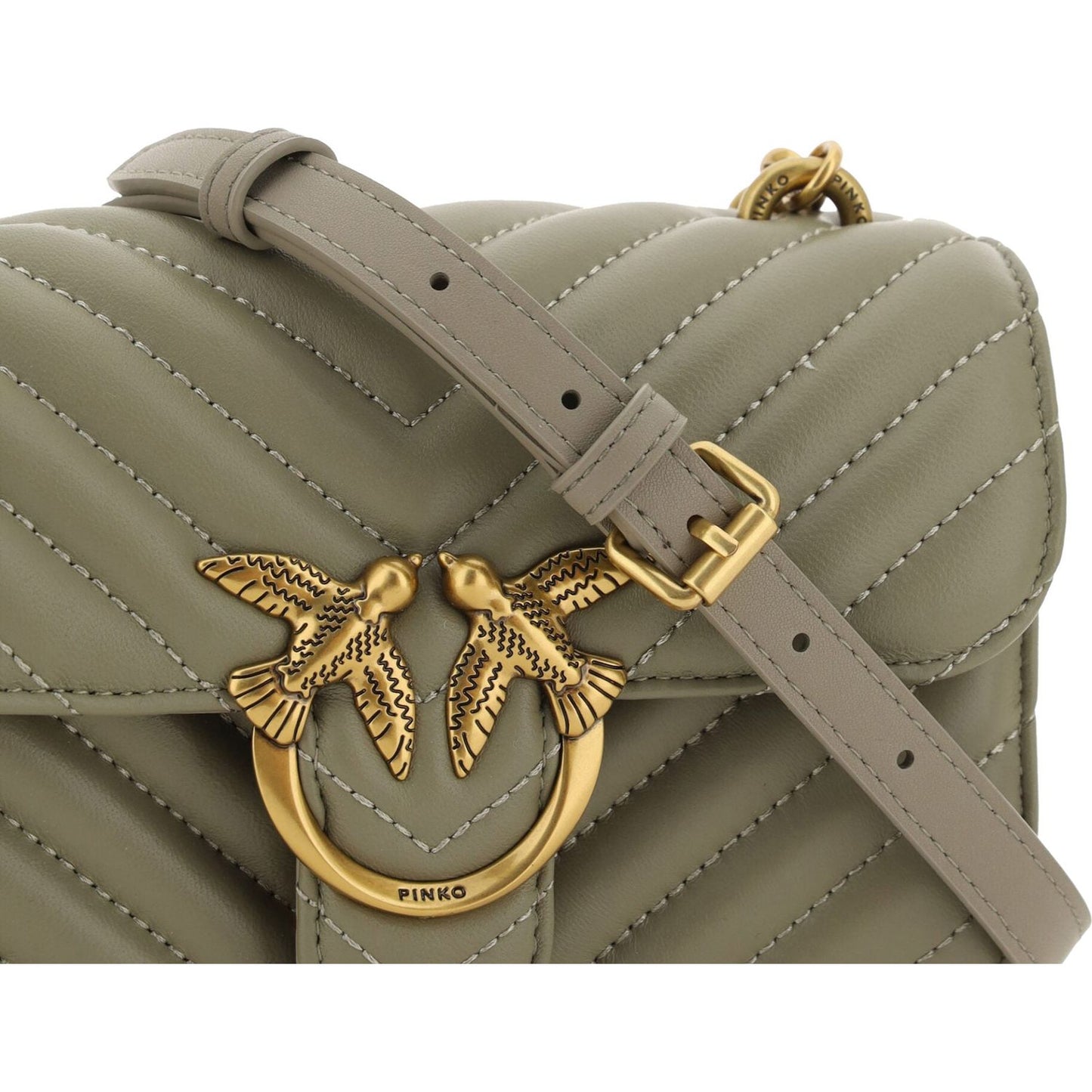 PINKOChic Mini Love Bell Shoulder Bag in Noce GreenMcRichard Designer Brands£349.00
