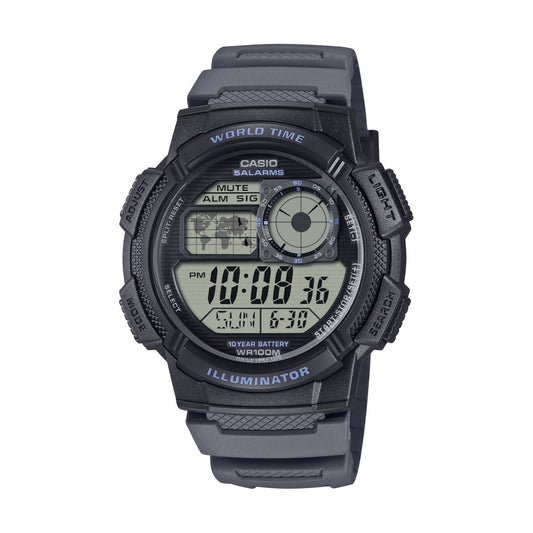 CASIO SPORT Mod. DIVER - WORLD TIME ILLUMINATOR 5 ALARMS. 10 YEARS BATTERY-0