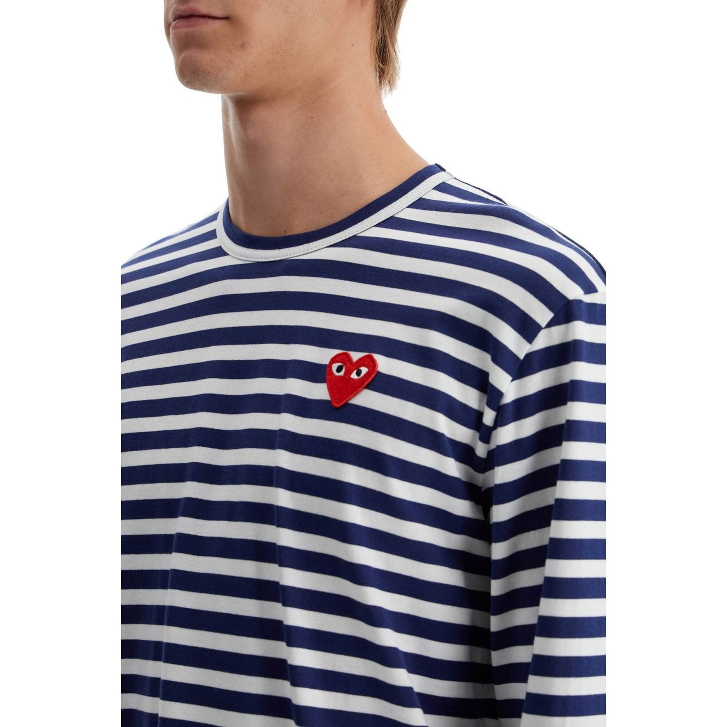 Comme Des Garcons Play striped long-sleeved t-shirt Topwear Comme Des Garcons Play