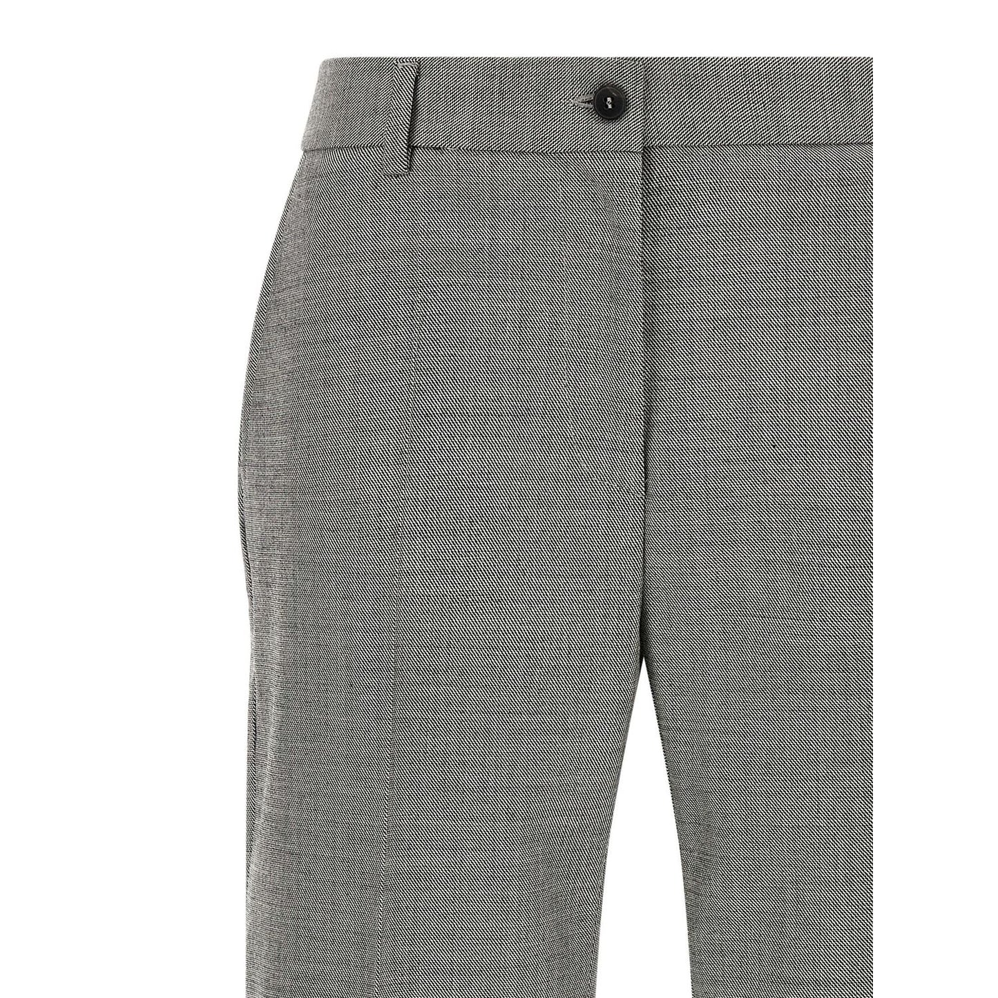Alberto Biani Gray Wool Flared Pants