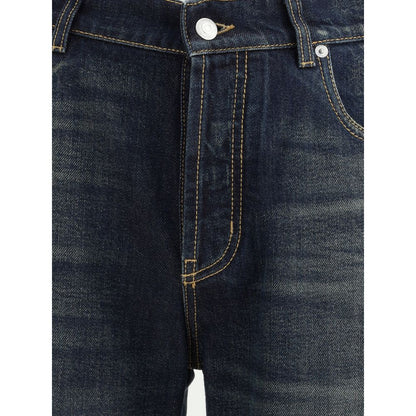 Alexander McQueen Blue Cotton Jeans Denim Alexander McQueen