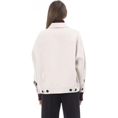 Alpha Studio Jackets AD8710N_5410STUCCO,Alpha Studio,Category-Clothing,Clothing,Gender-Women,Jackets,Jackets & Coats - Women - Clothing,Made in Italy,Subcategory-JacketsandCoats,true,White,Women,Women > Clothing > Jackets,women >Bags,women>accessorries