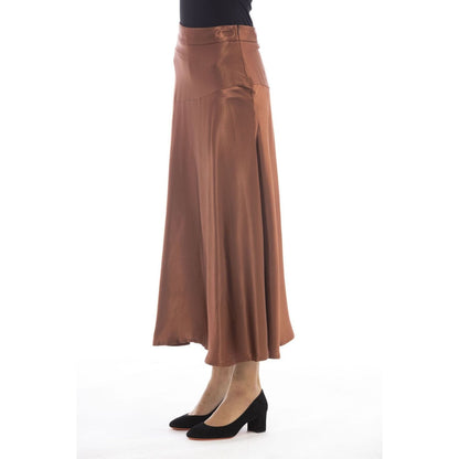 Alpha Studio Skirts AD8781M_5361RAME,Alpha Studio,Brown,Category-Clothing,Clothing,Gender-Women,Made in Italy,Skirts,Skirts - Women - Clothing,Subcategory-Skirts,true,Women,Women > Clothing > Skirts,women >Bags,women>accessorries