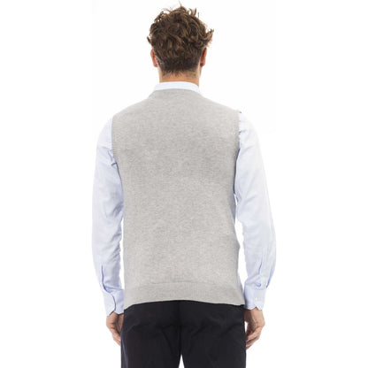 Alpha Studio Vest Alpha Studio,AU2202D_9000ANTRACITE,Category-Clothing,Clothing,Gender-Men,Grey,Made in Italy,Men,Men > Clothing,Men > Clothing > Topwear,Men > Clothing > Vests,Subcategory-Sweatshirts,Subcategory-Tops,Subcategory-Vests,true,Vest,Vests - M