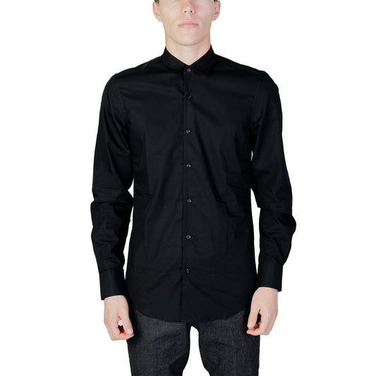 Antony Morato Black Cotton Shirt Antony Morato