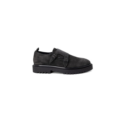 Antony Morato Black Leather Flat Boots Antony Morato