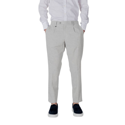 Antony Morato Gray Polyester Dress Pants