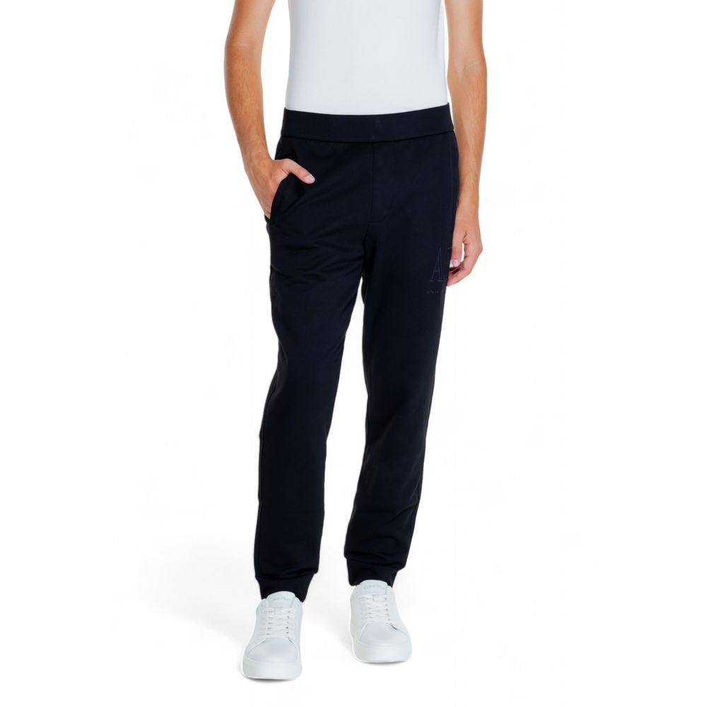 Armani Exchange Black Cotton Joggers (Workout Pants) Armani Exchange
