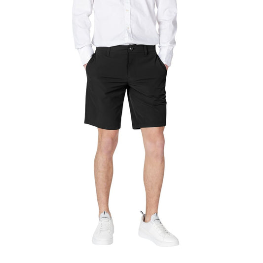 Armani Exchange Black Polyamide Bermuda Shorts Armani Exchange