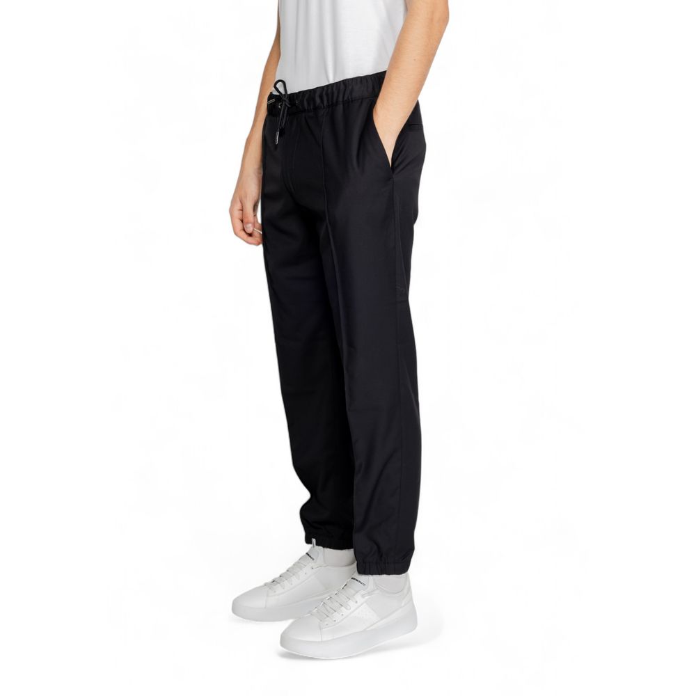 Armani Exchange Black Polyester Athletic Pants Armani Exchange