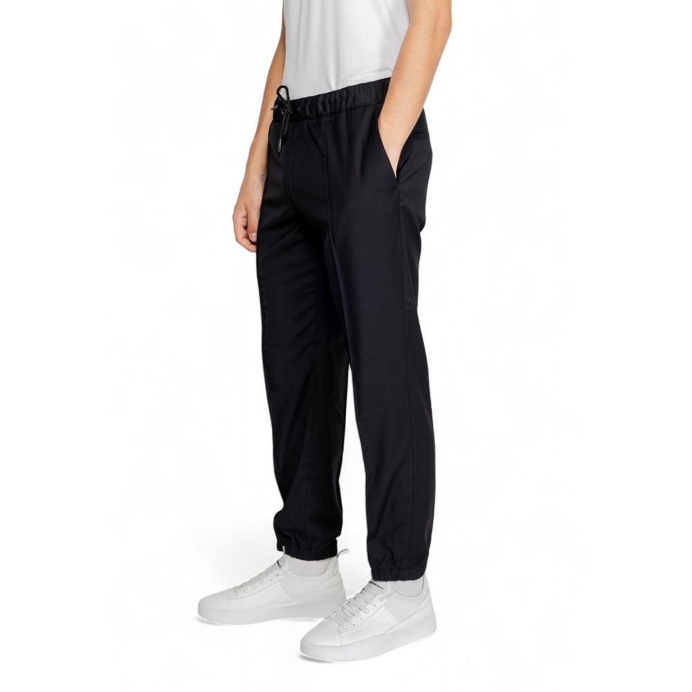 Armani Exchange Black Polyester Athletic Pants Armani Exchange