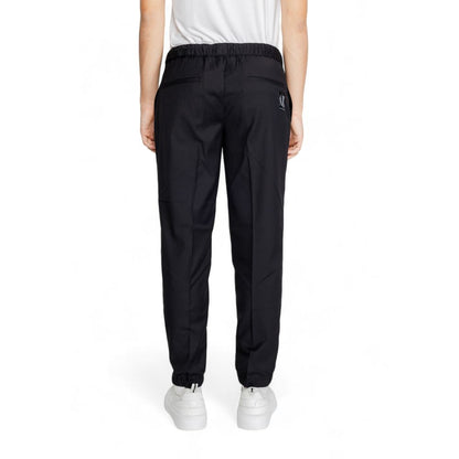 Armani Exchange Black Polyester Athletic Pants Armani Exchange