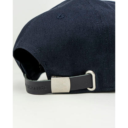 Armani Exchange Blue Cotton Cap (Baseball Hat)