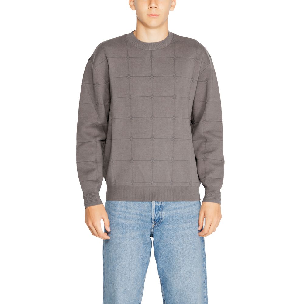 Armani Exchange Gray Cotton Sweatshirt Armani Exchange