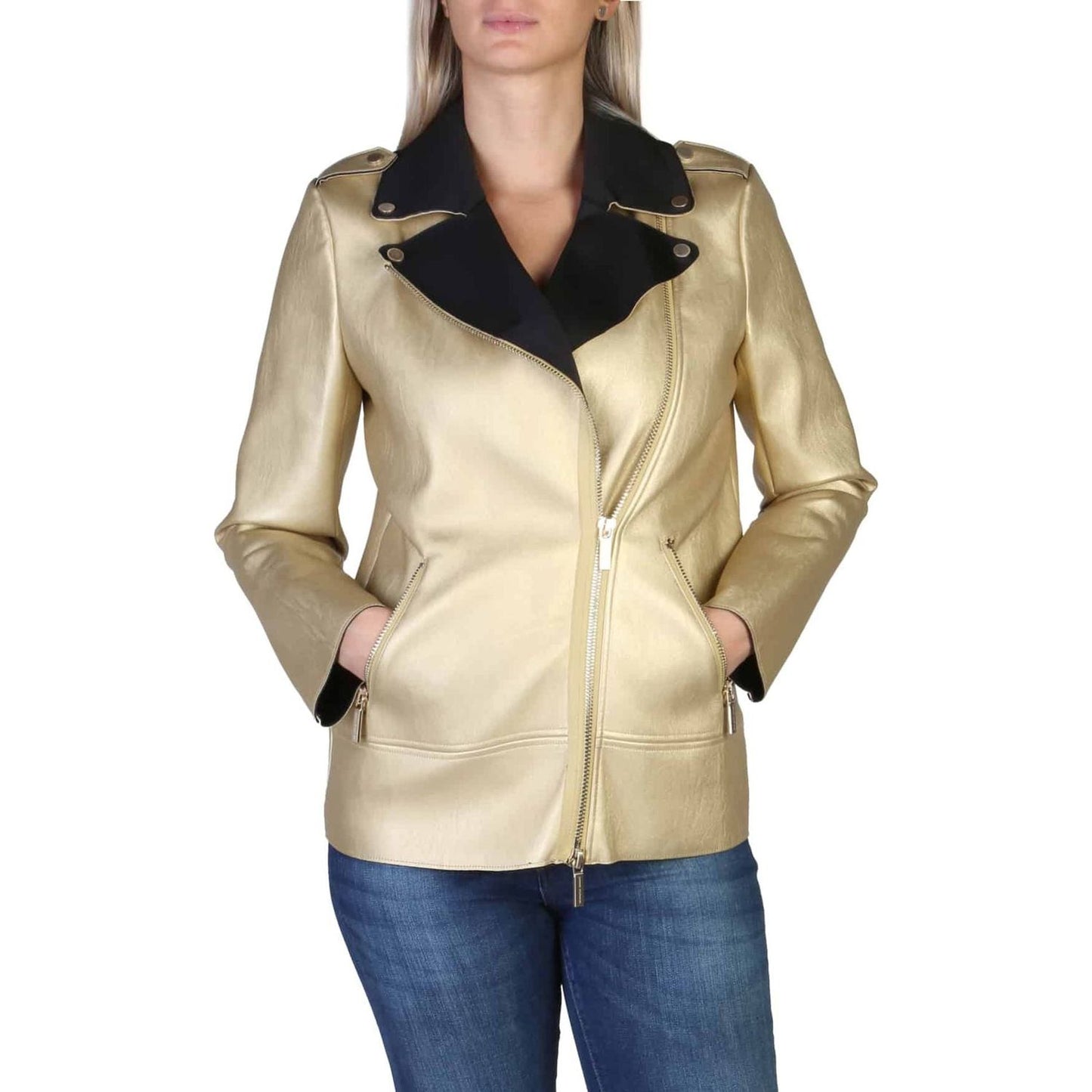 Armani Exchange Jackets 6ZYB53_YNFTZ_1642,All Year,allout,Armani Exchange,Category-Clothing,Clothing,Gender-Women,Gold,Jackets,Jackets & Coats - Women - Clothing,Polyester,Subcategory-JacketsandCoats,Women,Women > Clothing > Jackets,women >Bags,women>acce