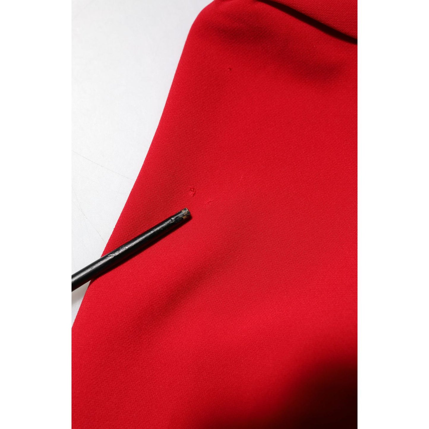 Armani Exchange Red Above Knee Long Sleeves Sheath Dress