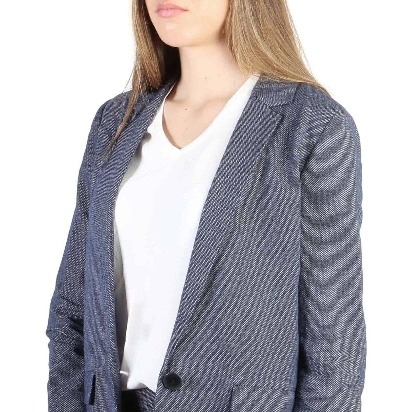 Armani Jeans Formal jacket 3Y5G42_5NYLZ_2539,Armani Jeans,Blue,Category-Clothing,Clothing,Cotton,Formal jacket,Gender-Women,Jackets & Coats - Women - Clothing,navy,Spring/Summer,Subcategory-JacketsandCoats,Subcategory-SuitsandBlazers,Suits & Blazers - Wom