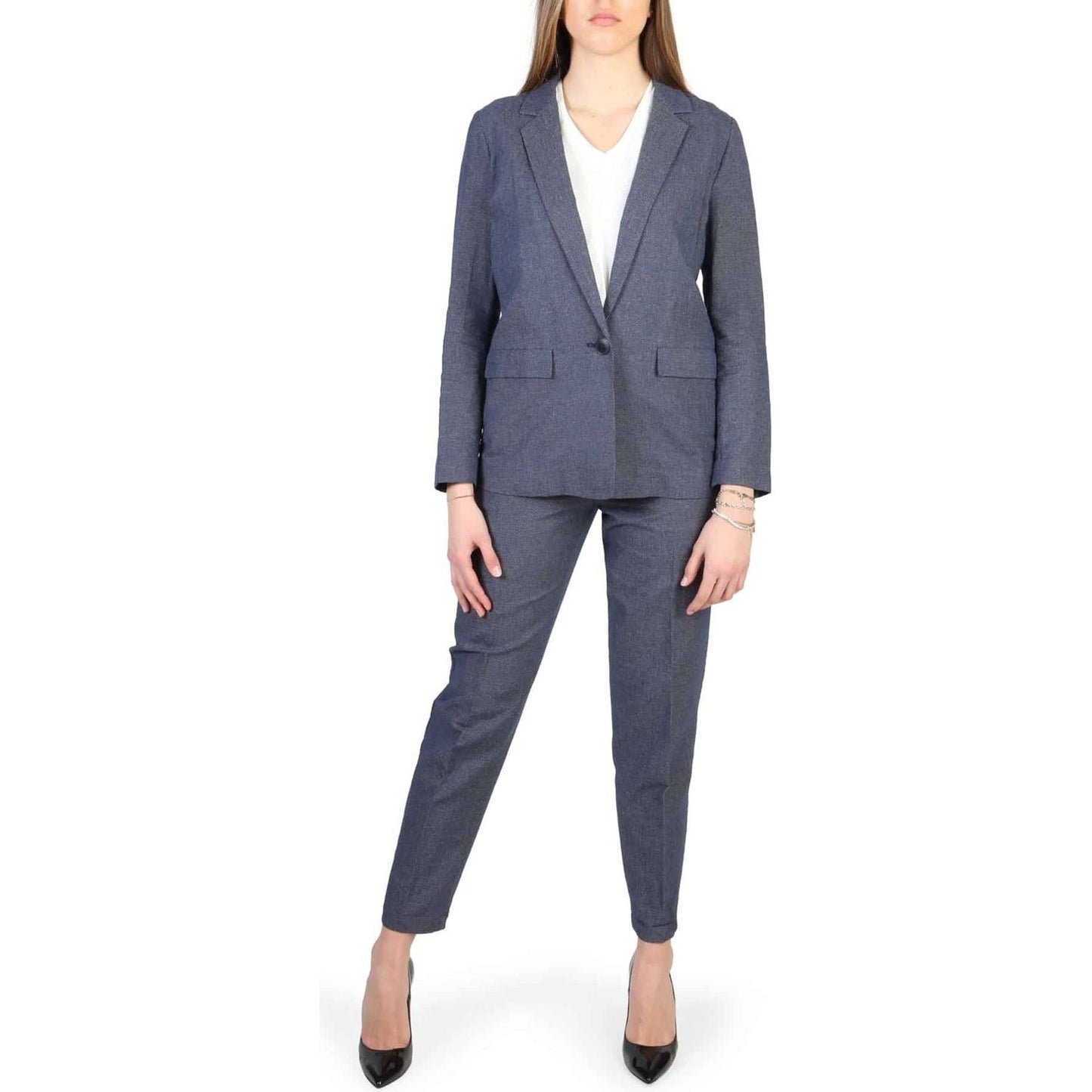 Armani Jeans Formal jacket 3Y5G42_5NYLZ_2539,Armani Jeans,Blue,Category-Clothing,Clothing,Cotton,Formal jacket,Gender-Women,Jackets & Coats - Women - Clothing,navy,Spring/Summer,Subcategory-JacketsandCoats,Subcategory-SuitsandBlazers,Suits & Blazers - Wom