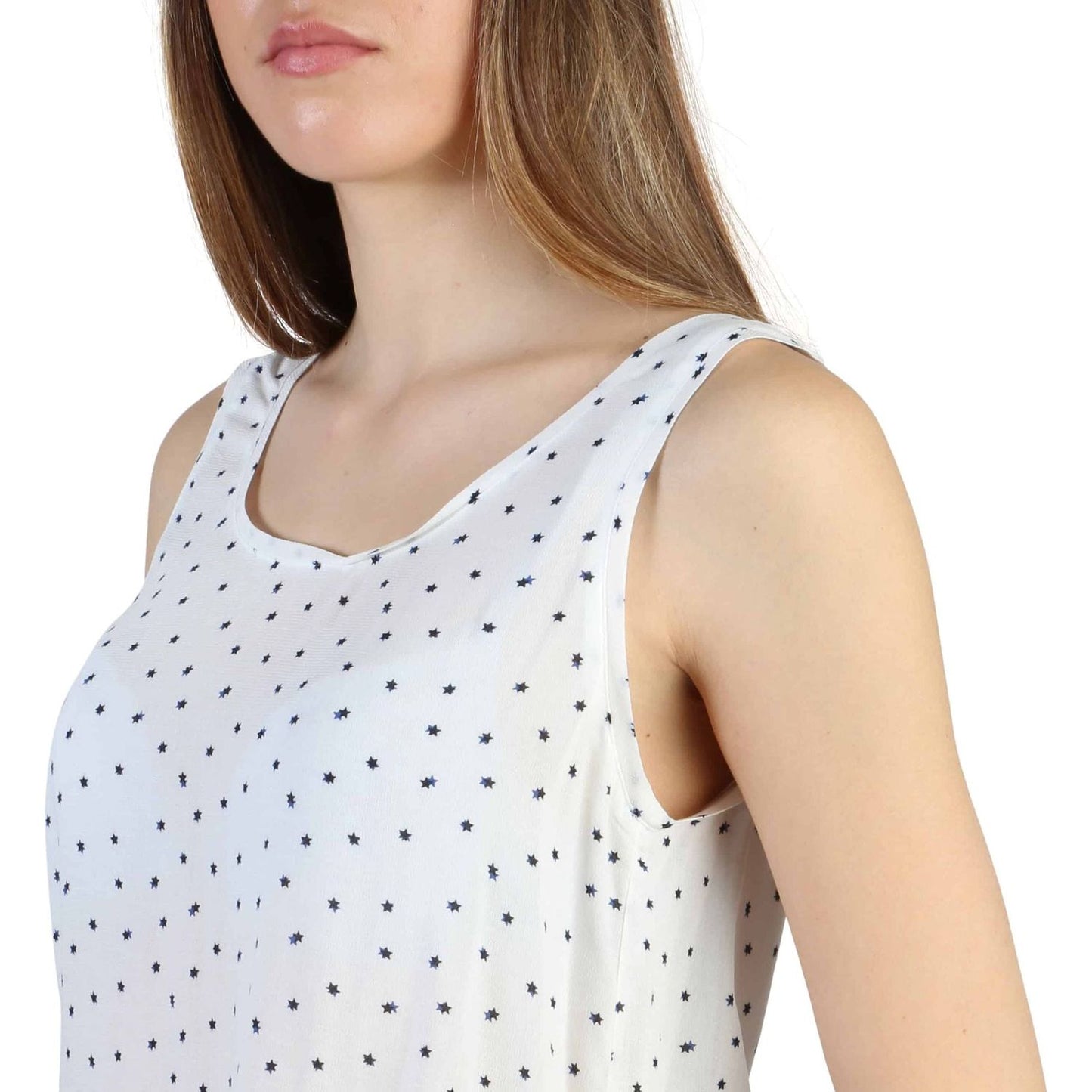Armani Jeans Tops Armani Jeans,C5022_ZB_1,Category-Clothing,Clothing,Gender-Women,Spring/Summer,Subcategory-TopsandT-Shirts,Tops,Tops & T-Shirts - Women - Clothing,Viscose,White,Women,women >Bags,women>accessorries
