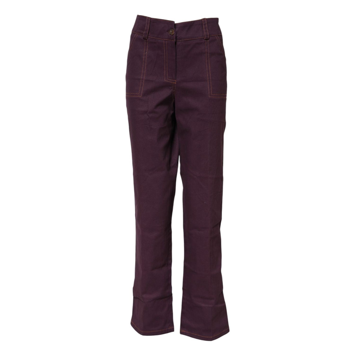 BENCIVENGA Purple High Waisted Tapered Pants BENCIVENGA