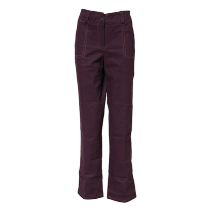 BENCIVENGA Purple High Waisted Tapered Pants BENCIVENGA