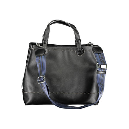 BYBLOS Black Polyurethane Women Handbag