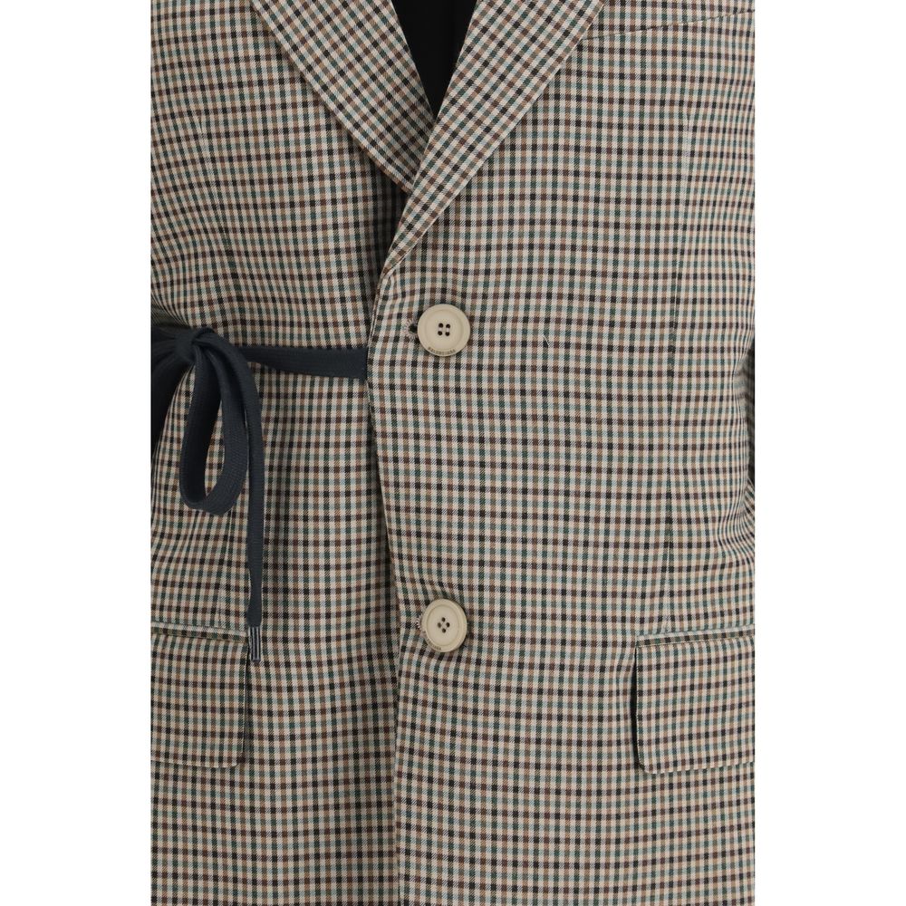 Balenciaga Multicolor Lyocell Coat 1728,72470364320,Balenciaga,Clothing,Coats - Jackets & Coats - Clothing,IT38 | S,Jackets & Coats - Clothing,Multicolor,New with tags,Women