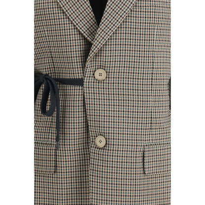 Balenciaga Multicolor Lyocell Coat 1728,72470364320,Balenciaga,Clothing,Coats - Jackets & Coats - Clothing,IT38 | S,Jackets & Coats - Clothing,Multicolor,New with tags,Women