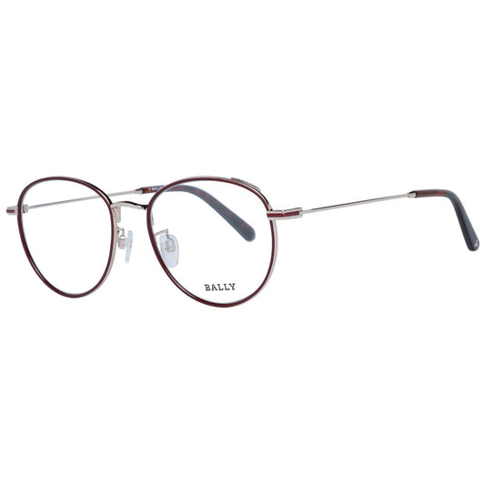 Bally Burgundy Metal Glasses (Frames) Bally