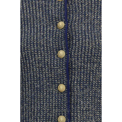 Balmain Blue Polyamide Cardigan
