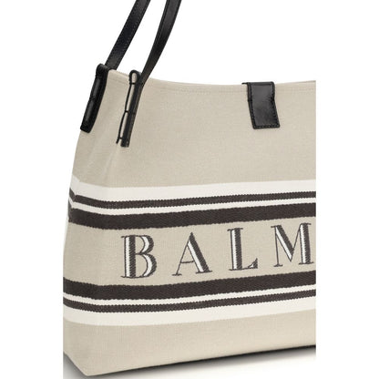 Balmain Multicolor Cotton Shoulder Bag 1728,72470364320,Bags,Balmain,Multicolor,New with tags,Shoulder Bags - Bags,Women