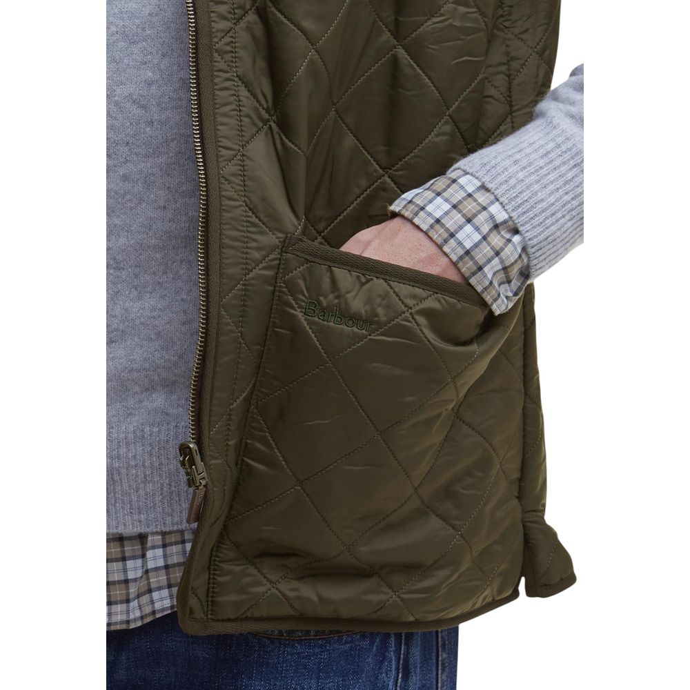 Barbour Green Polyamide Sleveless Jacket 1728,71956299936,Barbour,Clothing,Green,IT48 | L,Jackets & Coats - Clothing,Men,New with tags,Sleveless Jacket - Jackets & Coats - Clothing