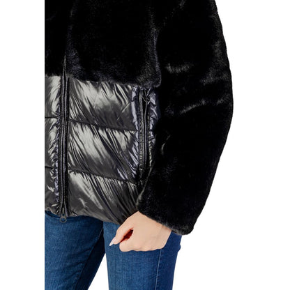 Blauer Black Polyester Coat 1728,71956299936,Black,Blauer,Clothing,Coats - Jackets & Coats - Clothing,IT42|M,Jackets & Coats - Clothing,New with tags,Women