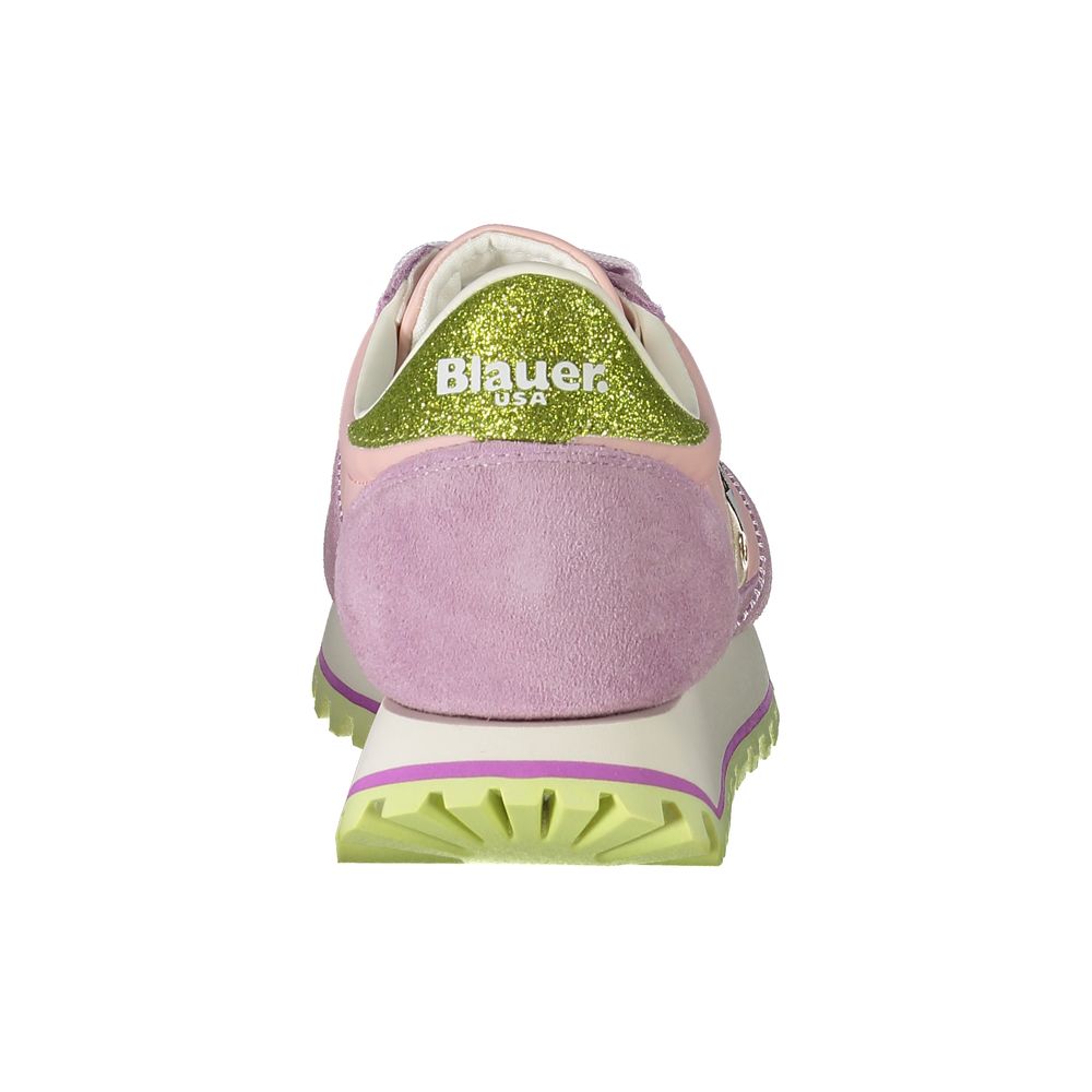Blauer Rosa Poliuretano Donna Sneaker