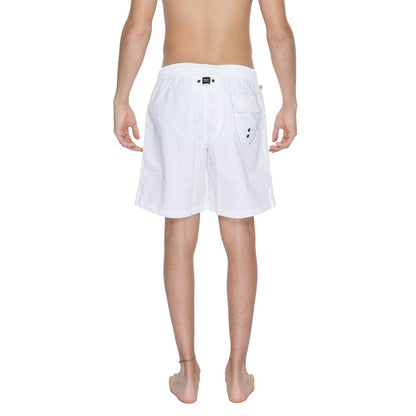 Blauer White Polyamide Swim Shorts Blauer